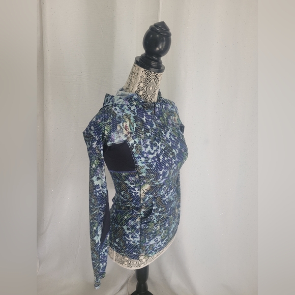 Lululemon Runbeam Hoodie Floral Sport White Multi/Black Sz 2 - Picture 5 of 12